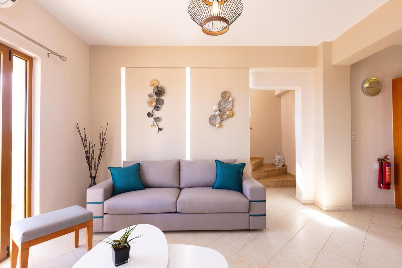Maroulas Villas Ioanna & Stavros, Private Pools, Bbq & Seaview, By Thinkvilla Bagian luar foto
