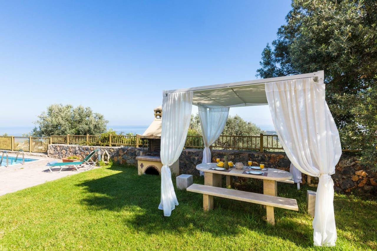 Maroulas Villas Ioanna & Stavros, Private Pools, Bbq & Seaview, By Thinkvilla Bagian luar foto