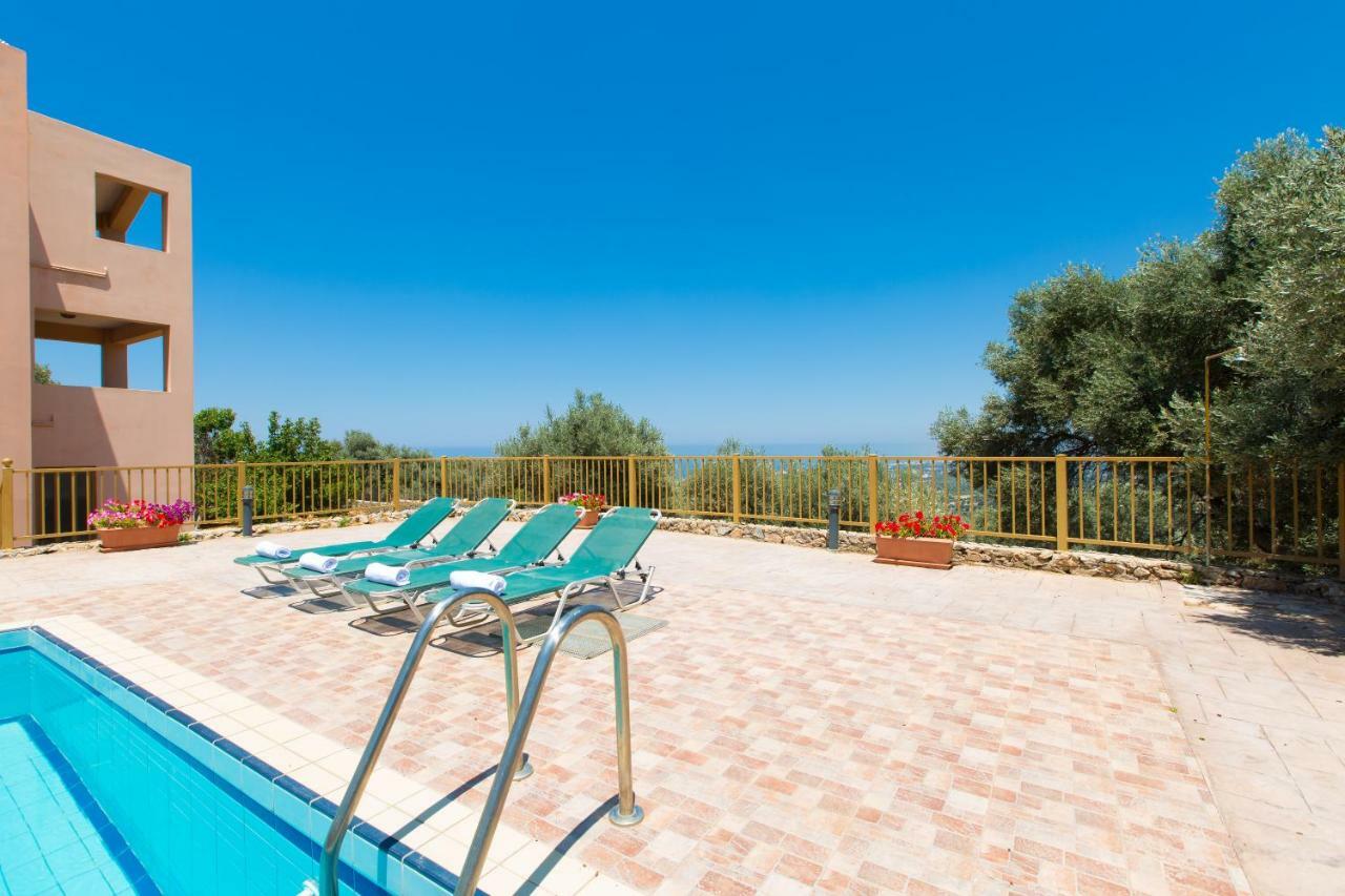 Maroulas Villas Ioanna & Stavros, Private Pools, Bbq & Seaview, By Thinkvilla Bagian luar foto
