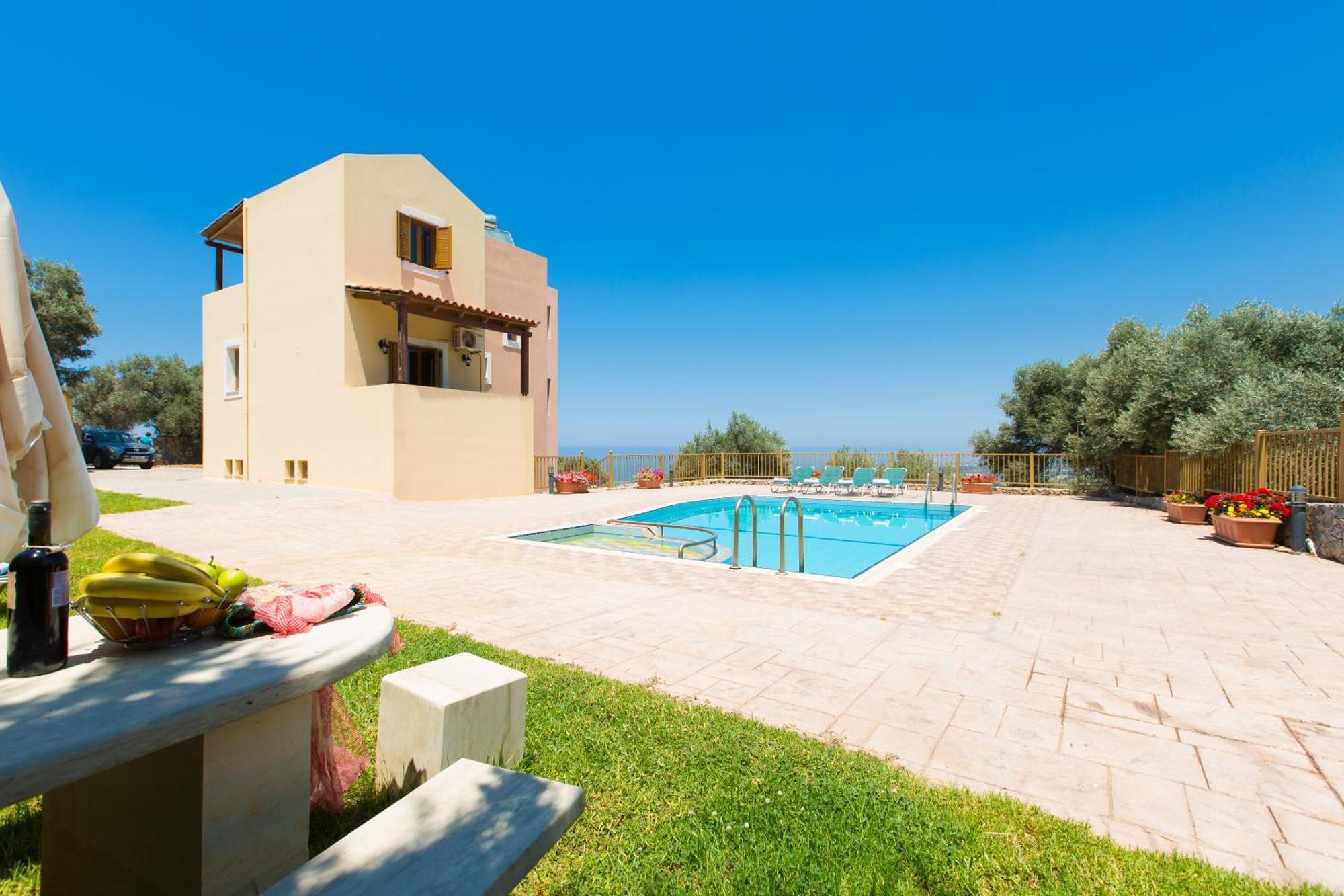 Maroulas Villas Ioanna & Stavros, Private Pools, Bbq & Seaview, By Thinkvilla Bagian luar foto